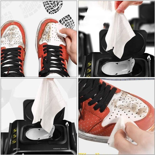Natural Sneaker & Shoe Cleaner Wipes (Pack of 80)