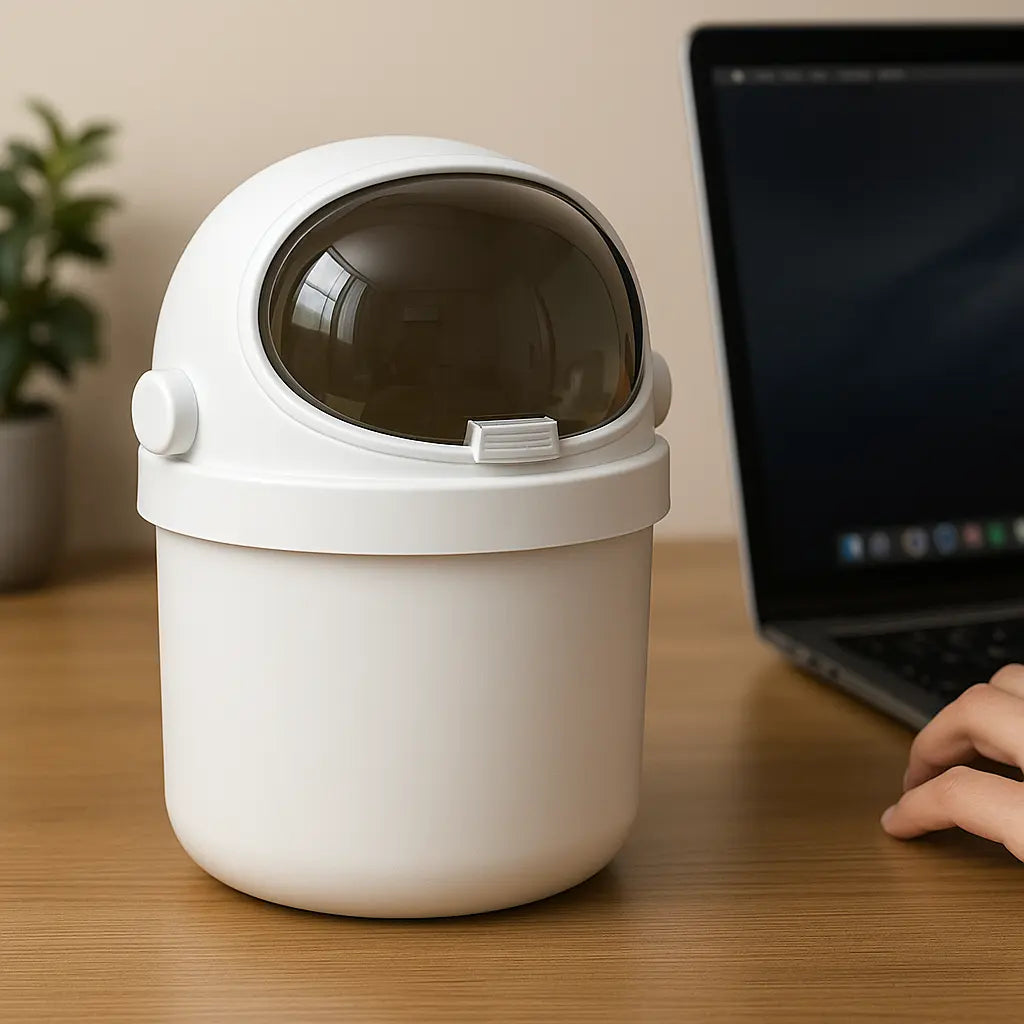 Mini Dustbin - Astronaut Design (Assorted Color)