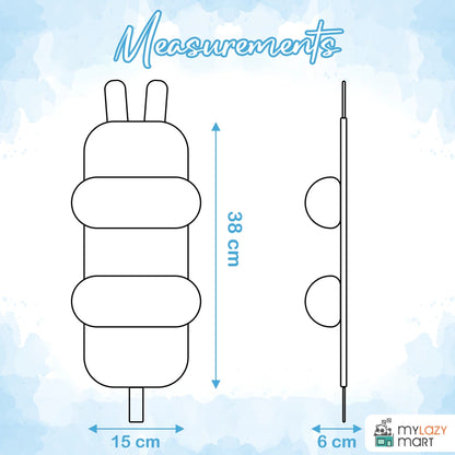 Baby Shaping Head Support Pillow - (Blue/Pink)